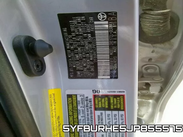 5YFBURHE5JP855575 фото 2