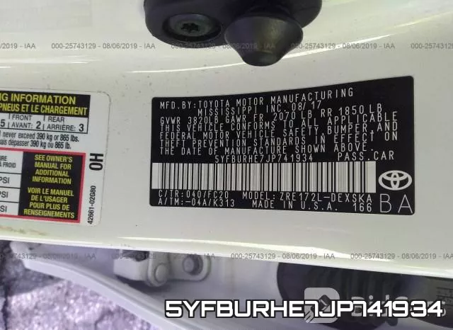 5YFBURHE7JP741934 фото 9