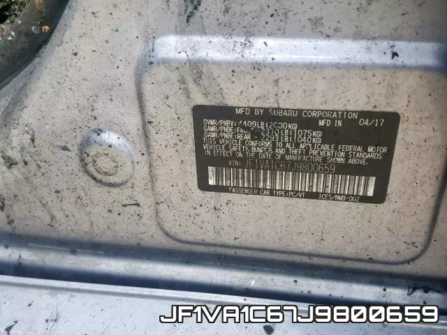 JF1VA1C67J9800659 фото 2