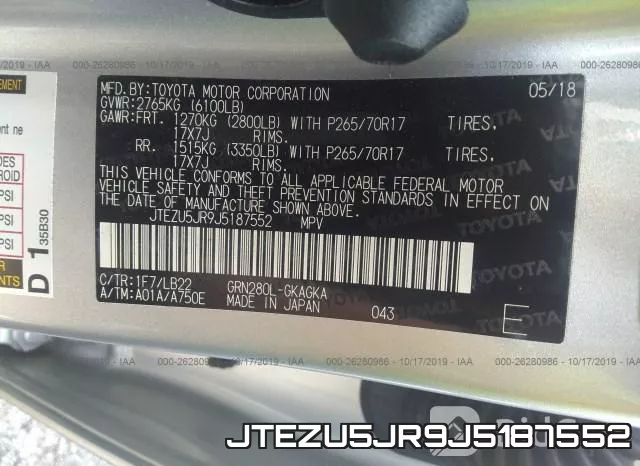 JTEZU5JR9J5187552 фото 10