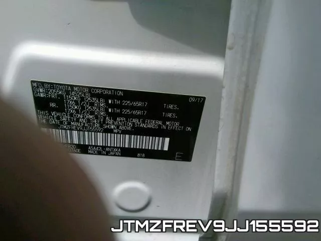 JTMZFREV9JJ155592 фото 2