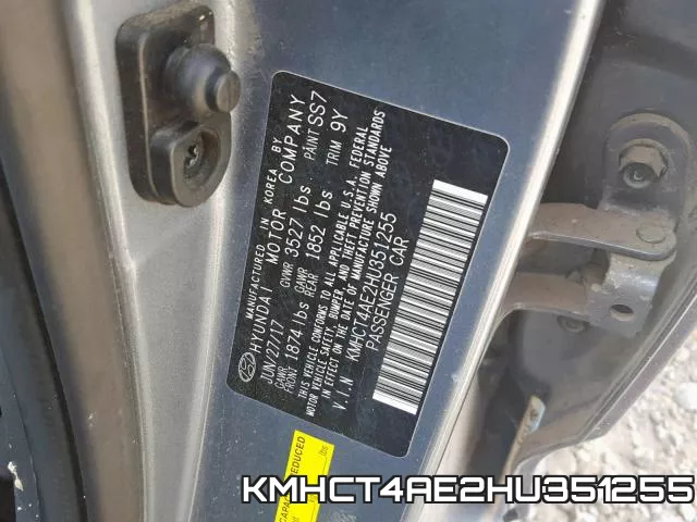 KMHCT4AE2HU351255 фото 2