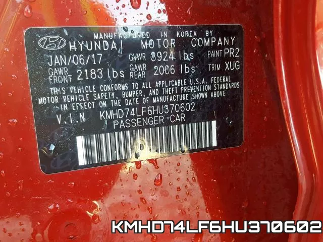 KMHD74LF6HU370602 фото 2