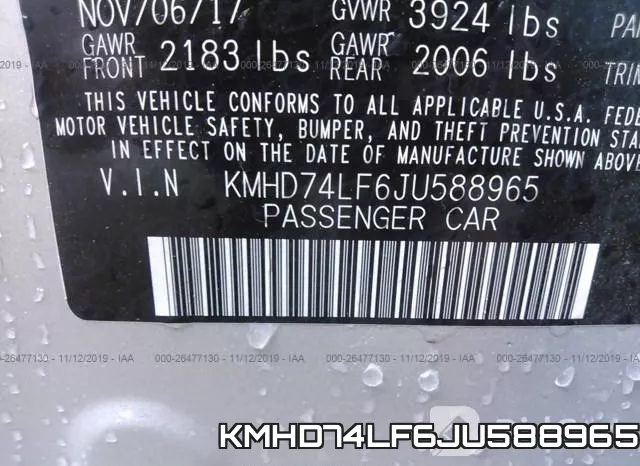 KMHD74LF6JU588965 фото 10