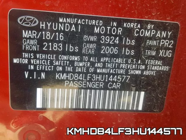 KMHD84LF3HU144577 фото 2