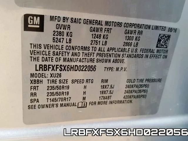 LRBFXFSX6HD022056 фото 2