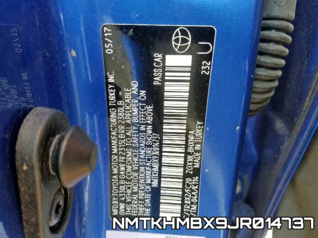 NMTKHMBX9JR014737 фото 2