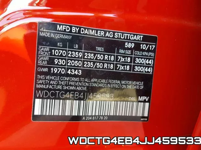 WDCTG4EB4JJ459533 фото 2