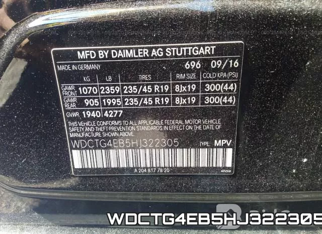 WDCTG4EB5HJ322305 фото 10