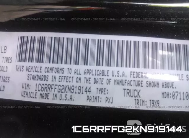1C6RRFFG2KN919144 фото 10