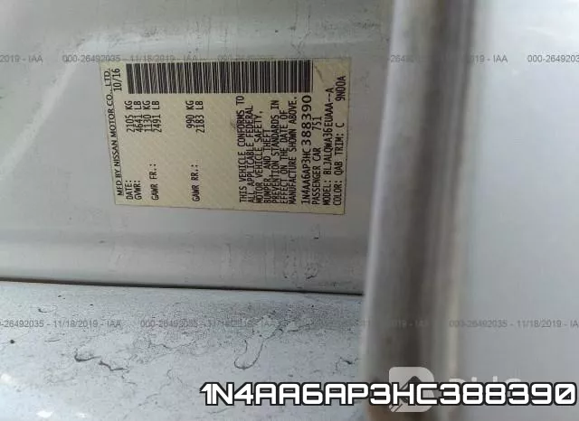 1N4AA6AP3HC388390 фото 10