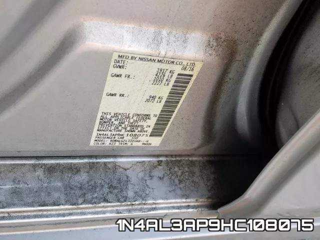 1N4AL3AP9HC108075 фото 2