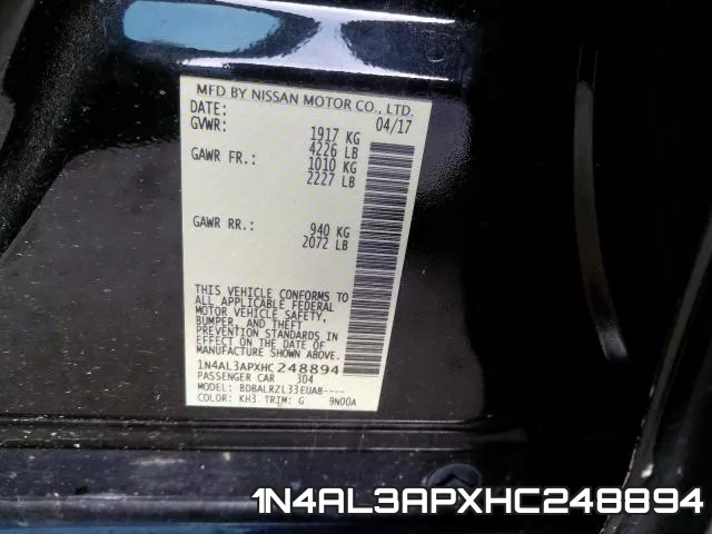 1N4AL3APXHC248894 фото 2
