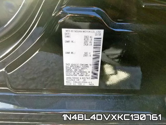 1N4BL4DVXKC130761 фото 2