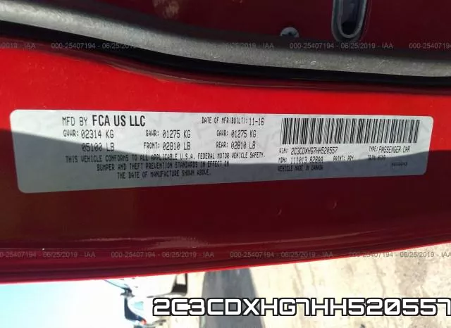2C3CDXHG7HH520557 фото 9