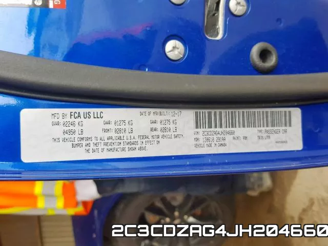 2C3CDZAG4JH204660 фото 2