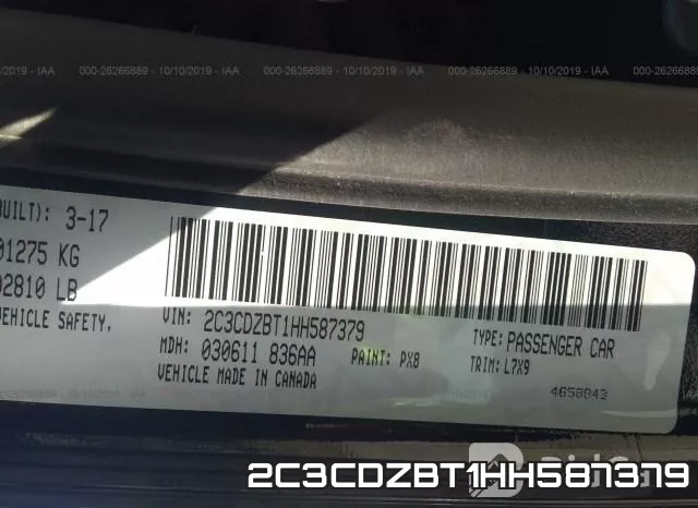 2C3CDZBT1HH587379 фото 10