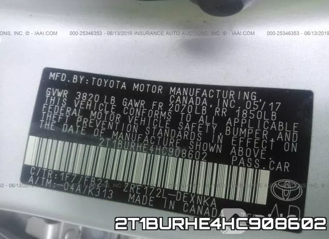 2T1BURHE4HC908602 фото 9