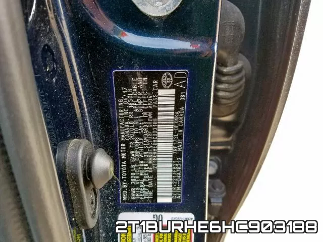2T1BURHE6HC903188 фото 2