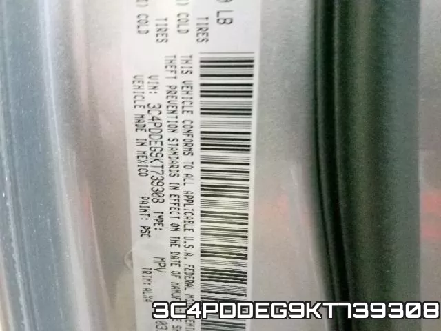 3C4PDDEG9KT739308 фото 2