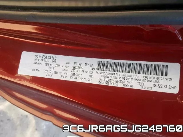 3C6JR6AG5JG248760 фото 2