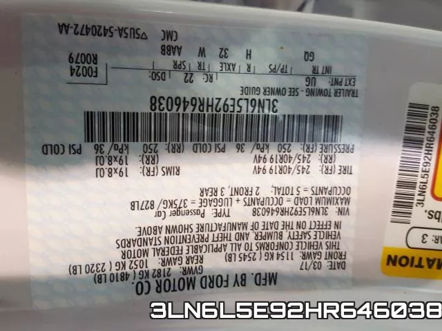 3LN6L5E92HR646038 фото 2