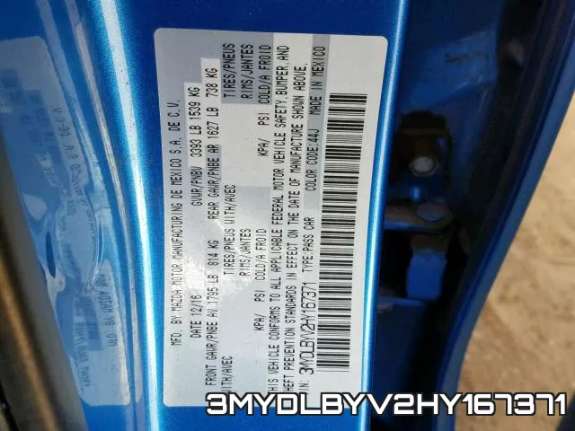 3MYDLBYV2HY167371 фото 2