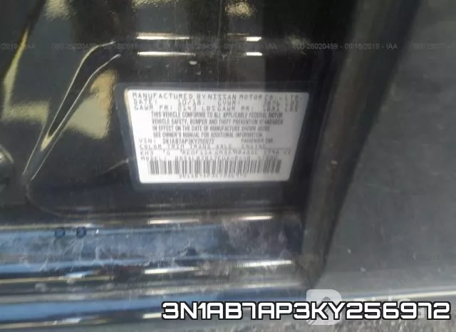 3N1AB7AP3KY256972 фото 10