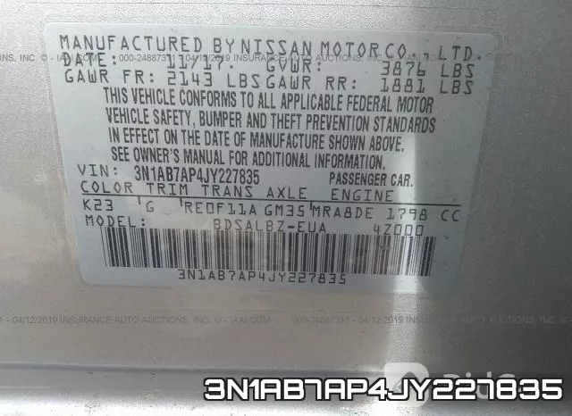 3N1AB7AP4JY227835 фото 10