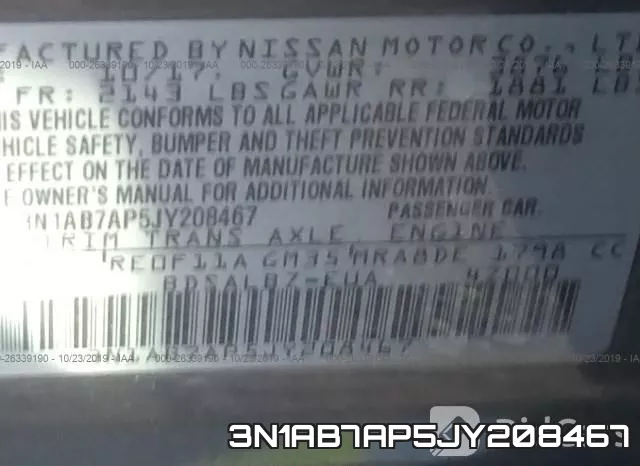 3N1AB7AP5JY208467 фото 10