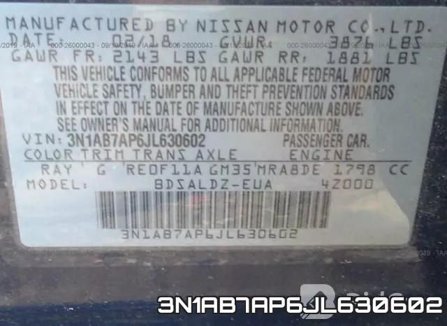 3N1AB7AP6JL630602 фото 10