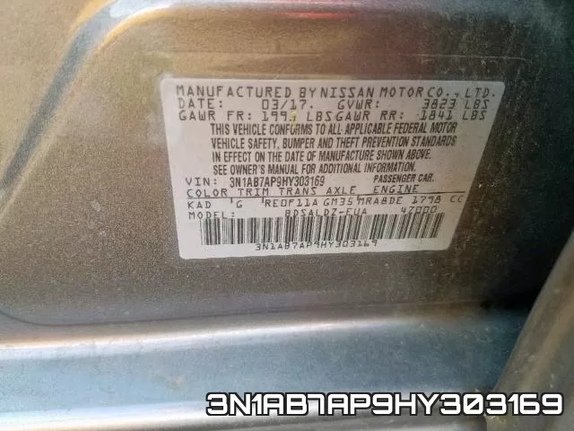 3N1AB7AP9HY303169 фото 2