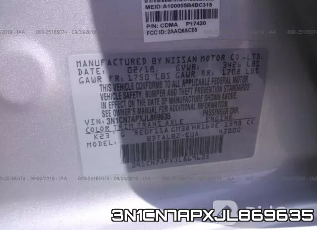 3N1CN7APXJL869635 фото 10
