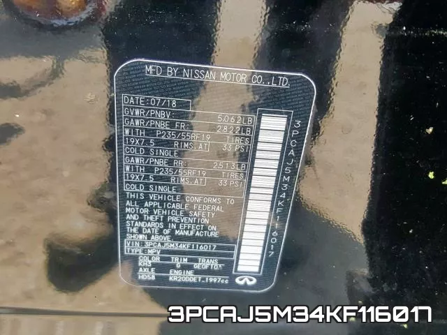 3PCAJ5M34KF116017 фото 2