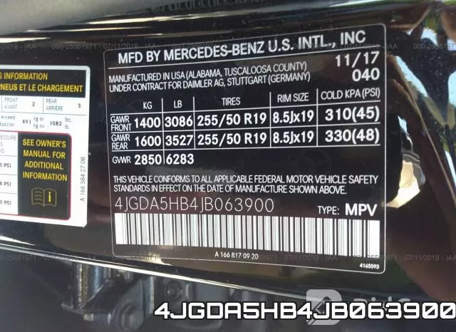 4JGDA5HB4JB063900 фото 10