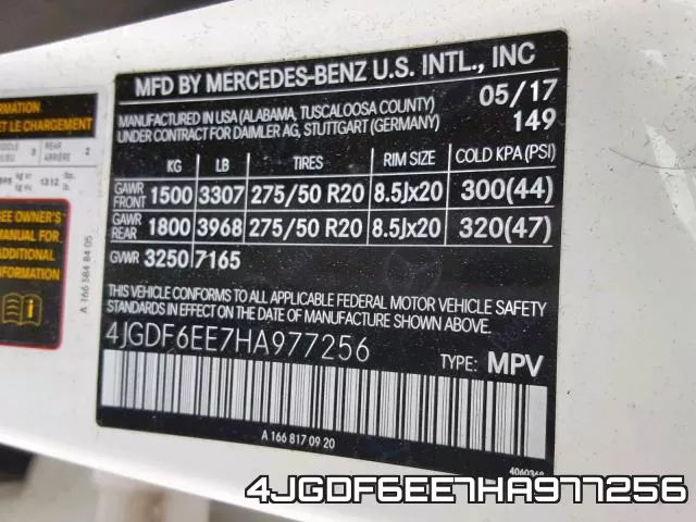 4JGDF6EE7HA977256 фото 2