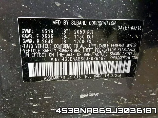 4S3BNAB69J3036187 фото 2