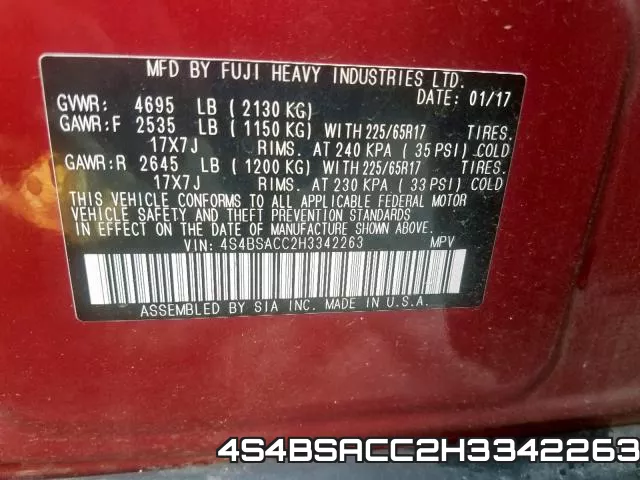 4S4BSACC2H3342263 фото 2
