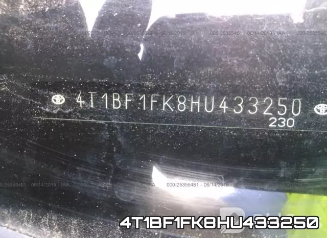 4T1BF1FK8HU433250 фото 10