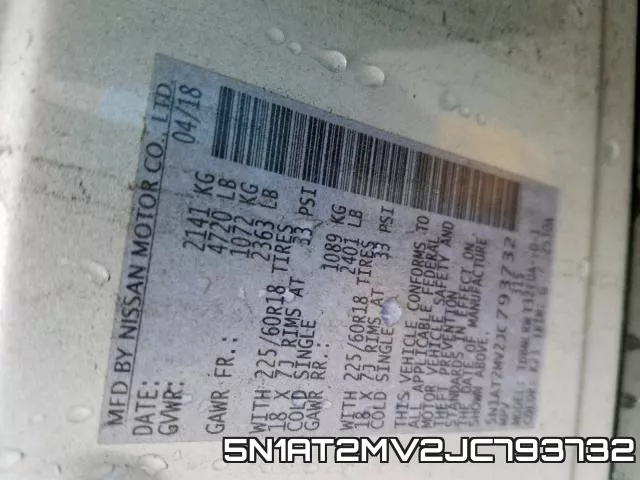 5N1AT2MV2JC793732 фото 2