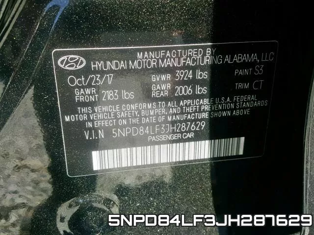 5NPD84LF3JH287629 фото 2