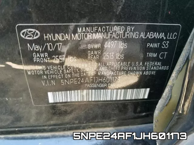 5NPE24AF1JH601173 фото 2