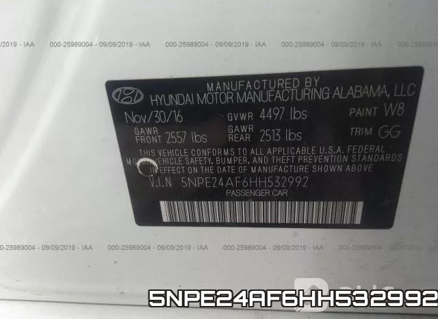 5NPE24AF6HH532992 фото 10