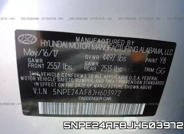 5NPE24AF8JH603972 фото 10