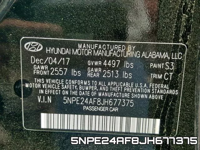 5NPE24AF8JH677375 фото 2