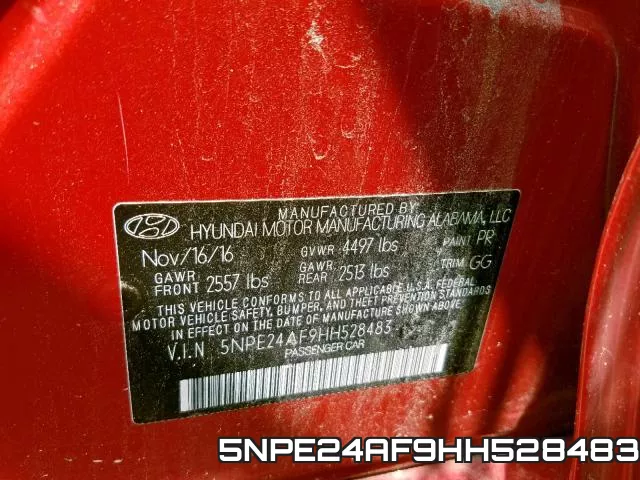5NPE24AF9HH528483 фото 2