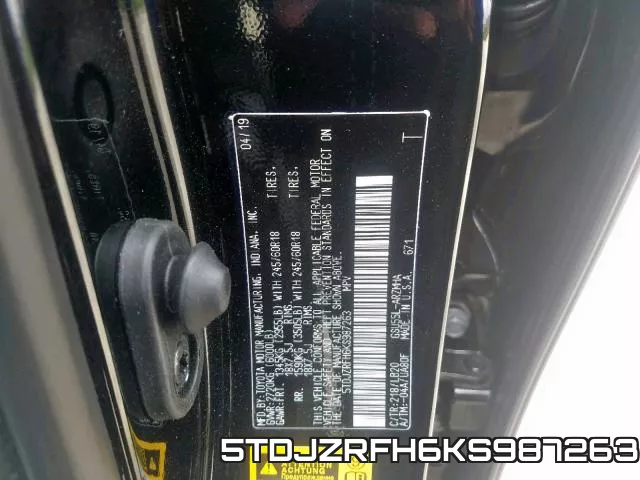 5TDJZRFH6KS987263 фото 2