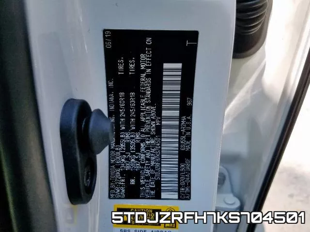 5TDJZRFH7KS704501 фото 2