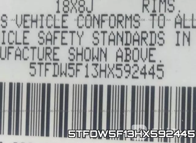 5TFDW5F13HX592445 фото 10