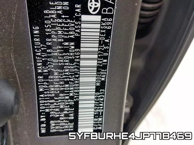 5YFBURHE4JP778469 фото 2